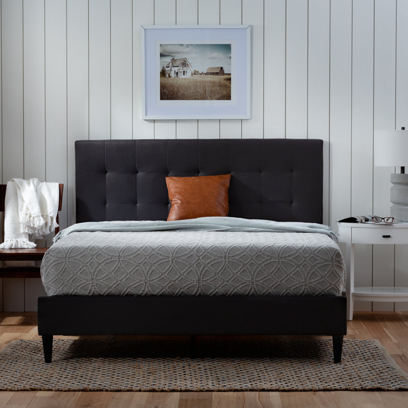 Andover Mills™ Peters Upholstered Bed & Reviews Wayfair